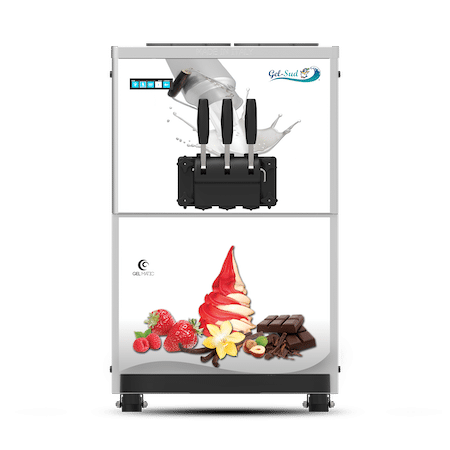 Machine à glace italienne de comptoir Gel Matic 200 blanche Gel Sud